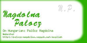 magdolna palocz business card